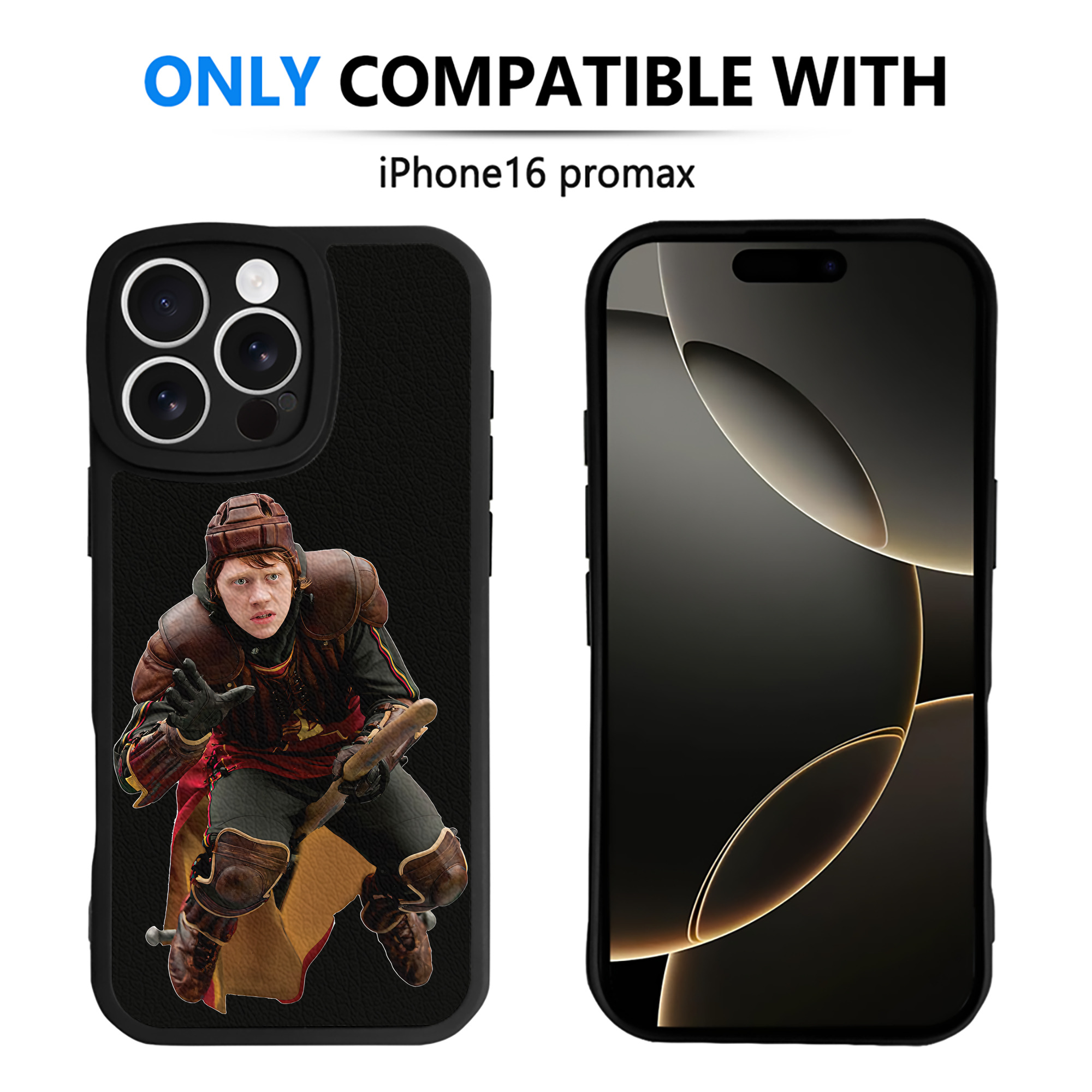 （画像用） Harry Potter ハリー・ポッターシリーズ 【iPhone 16シリーズ対応】シリコンスマホケース（レザー調） 材質：シリコン